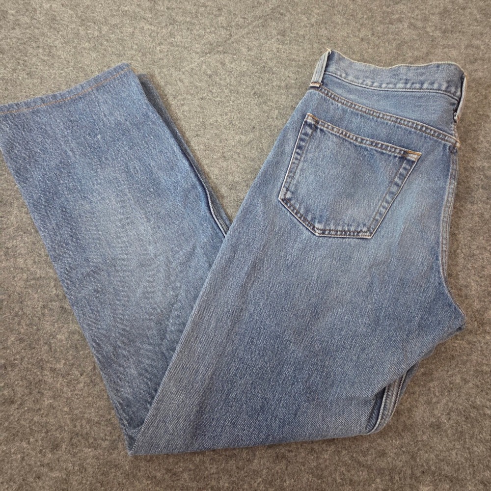 Balenciaga Men's Jeans Size 31 Made in Japan Button Fly Straight Leg Light Wash